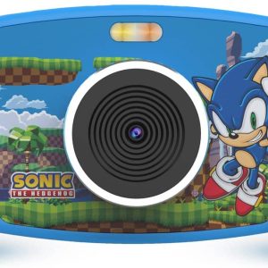 Accutime Interactieve Kindercamera Sonic – 5MP Foto, 1080p Videoresolutie, 4-Voudige Zoom, 5 Grappige Filters En Speciale Effecten, 4 Coole Games, 2-in-1 Scherm – Met Micro SD-kaart – Vanaf 3 Jaar