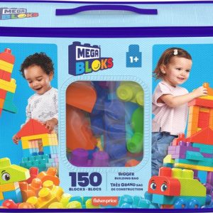 Mega Bloks Bouwtas 150 Blokken speelgoed voor 1+ jaar – Stimuleert fantasie