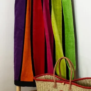 Velours strandlaken Happy Fresh