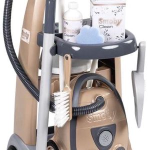 Smoby – Speelgoedschoonmaakset – Rowenta Huishoudtrolley + stofzuiger – rollenspel huishoud