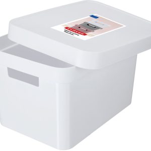 Curver Infinity – Opbergdoos – Opbergbox – mand met deksel 1.7L – Wit