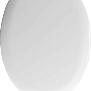 Allibert wc-zitting SUNSHINE – geperst hout – soft close – verchroomde scharnieren – wit gelakt