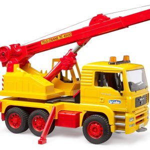 Bruder MAN vrachtwagen speelgoedauto met kraan – jubileumeditie 50 jaar.
