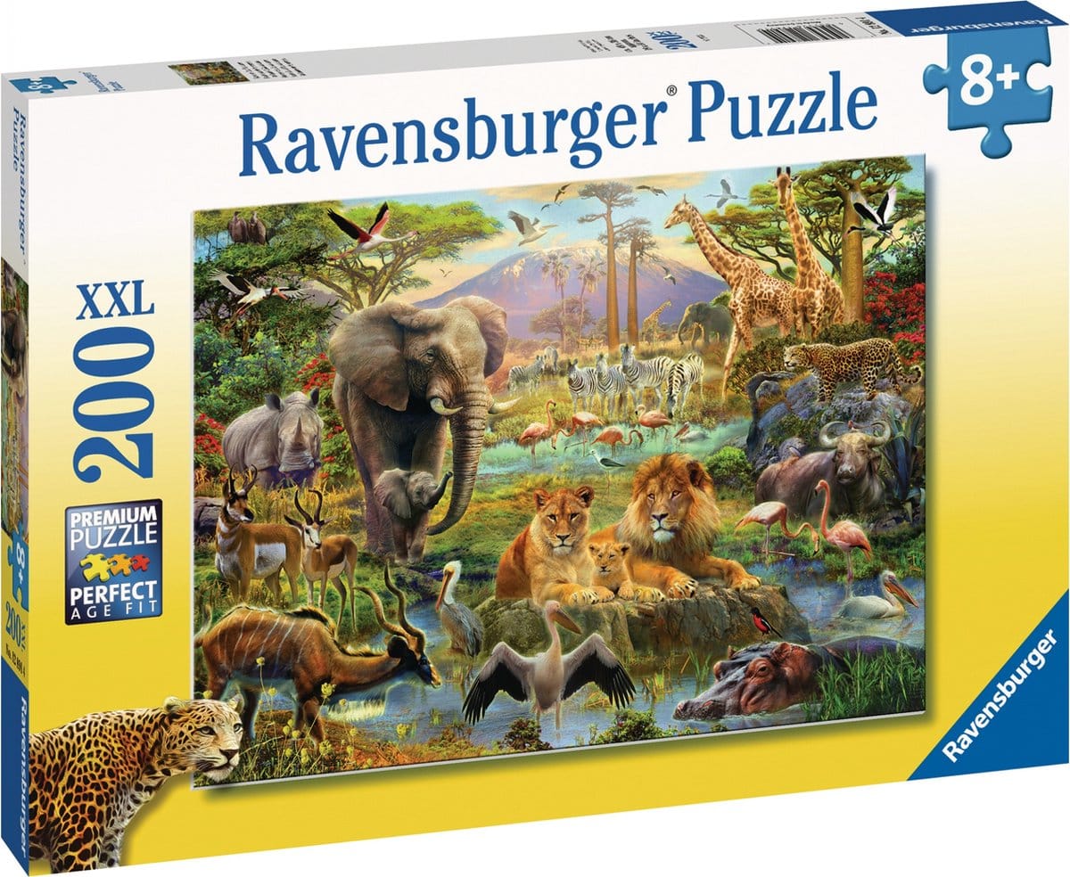 Ravensburger puzzel Dieren van de savanne – legpuzzel – 200 stukjes - Afbeelding 3