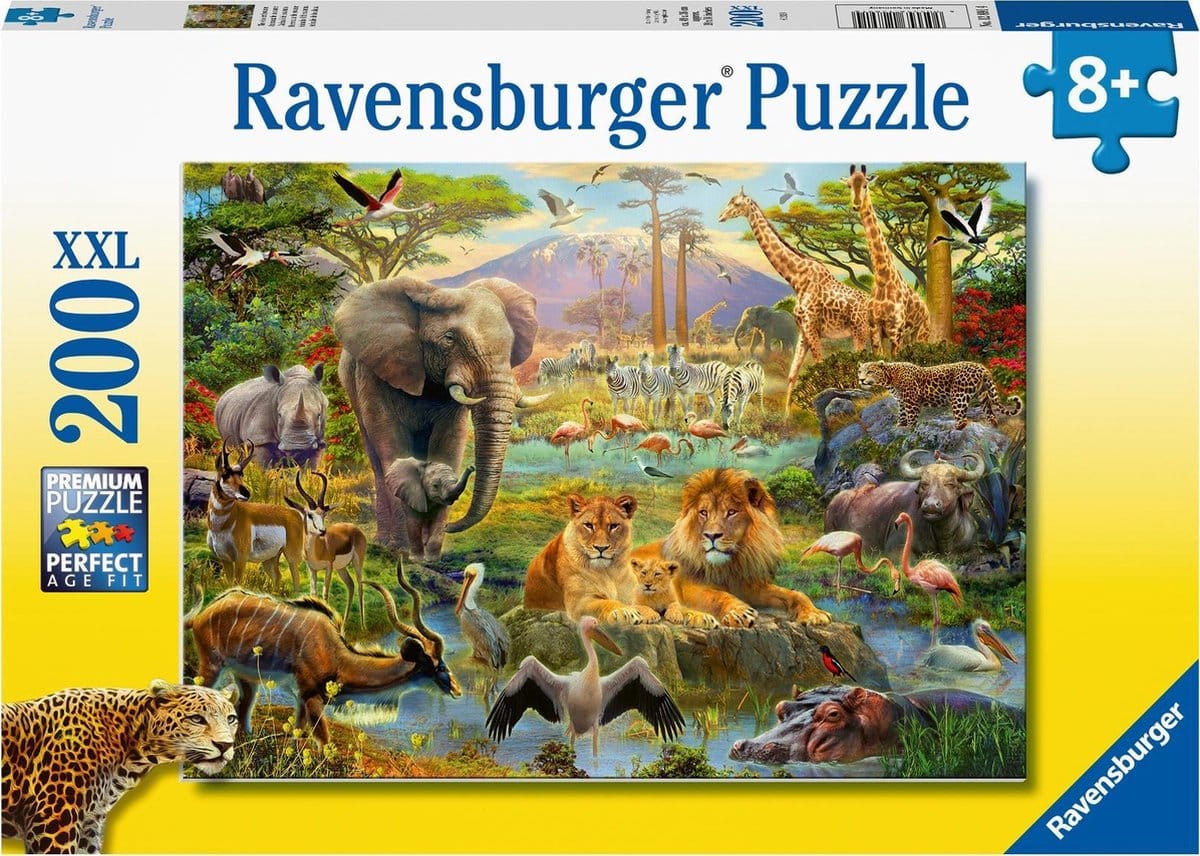 Ravensburger puzzel Dieren van de savanne – legpuzzel – 200 stukjes - Afbeelding 5