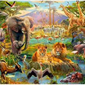 Ravensburger puzzel Dieren van de savanne – legpuzzel – 200 stukjes