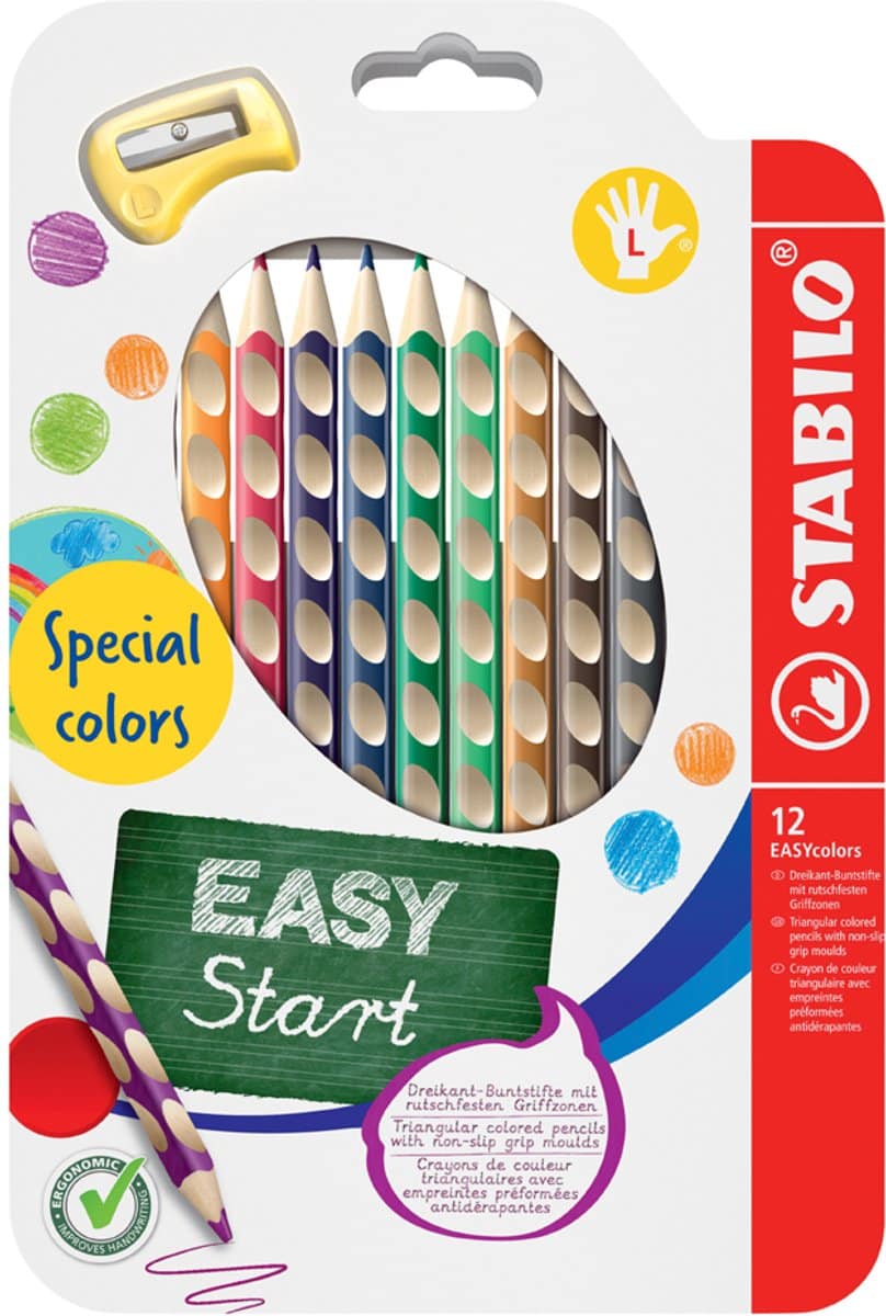 STABILO EASYcolors – Ergonomisch Kleurpotlood – Rechtshandig – Extra dikke 4.2 mm Kern – Set Met 12 Kleuren - Afbeelding 3