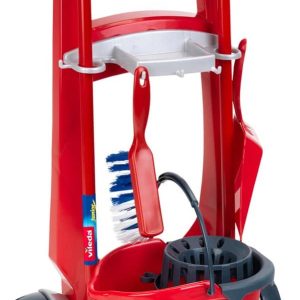 Klein Toys Vileda schoonmaaktrolley – speelgoed – incl. accessoires – rood blauw