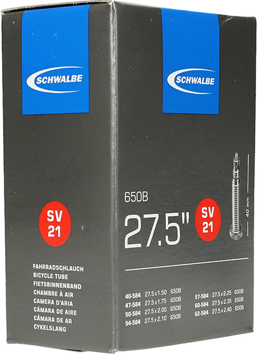 Binnenband Schwalbe SV21 27.5 / 40/62-584 – 40mm ventiel - Afbeelding 4