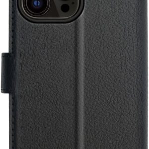 Xqisit NP Slim Wallet Selection Anti Bac Recycled hoesje voor iPhone 15 Pro Max – Zwart