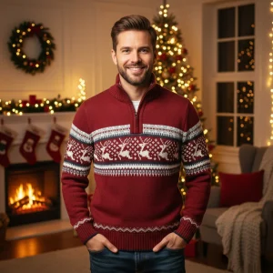 Scandinavische Herenwintertrui Rendierstijl Nordrijk