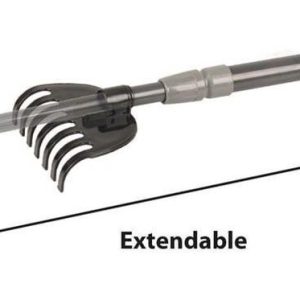 Poepschep hond – Poepschep – Poepgrijper Ricky Grijs & Zwart – Flamingo 59 cm ergonomisch verstelbaar