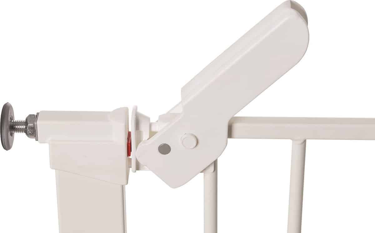 BabyDan Premier Traphekje zonder boren | 92,5 – 99,8 cm | Wit | Klembevestiging - Afbeelding 3