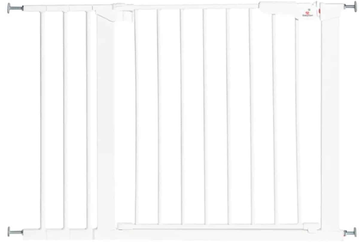 BabyDan Premier Traphekje zonder boren | 92,5 – 99,8 cm | Wit | Klembevestiging - Afbeelding 2