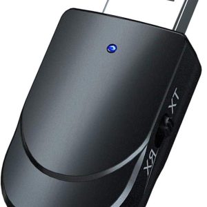 Bluetooth 5.0 adapter plug and play – bereik 10 m USB – 2-in-1 adapter – Bluetooth zender ontvanger – draadloze audio voor hoofdtelefoon – tv – pc – telefoon – autoradio Vliegtuig adapter