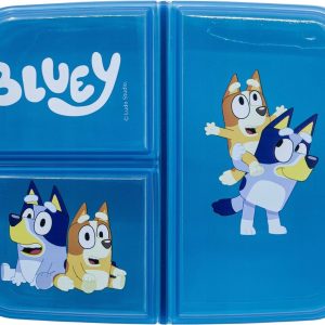 Bluey broodtrommel met 3 vakken