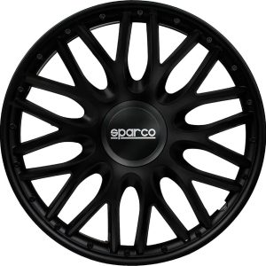 Sparco Wieldoppen Roma – 14-inch – Zwart – Set van 4 stuks