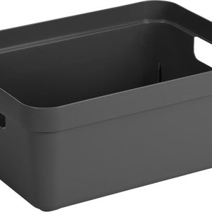 Sunware – Sigma home opbergbox 24L antraciet – 44,5 x 34,5 x 18 cm