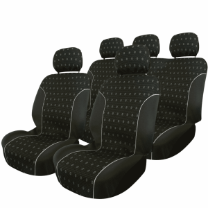 Carpoint Stoelhoesset, 9 Delig, Zwart en print