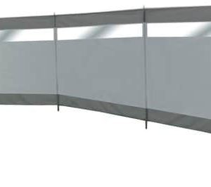 Bo-Camp – Windscherm (tent) – Dennis – Met raam – 3-Vaks – 5×1.4m – Grijs