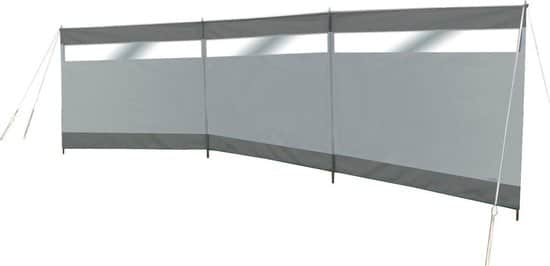 Bo-Camp – Windscherm (tent) – Dennis – Met raam – 3-Vaks – 5×1.4m – Grijs - Afbeelding 2