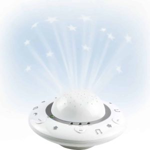 Alecto Baby Projector rustgevende Slaapliedjes – Babyprojector met Muziek – BC-125GS – Grijs