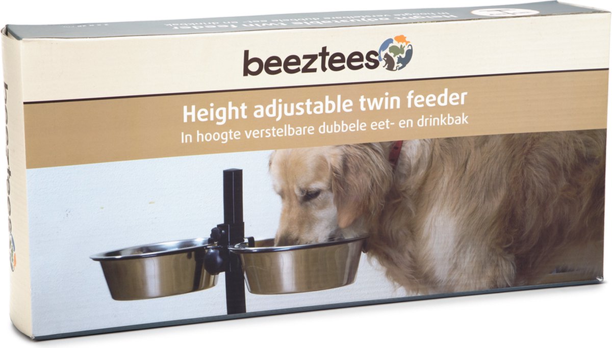 Beeztees Standaard – Hondenvoer- en drinkbak – Zwart – 28 cm - Afbeelding 8