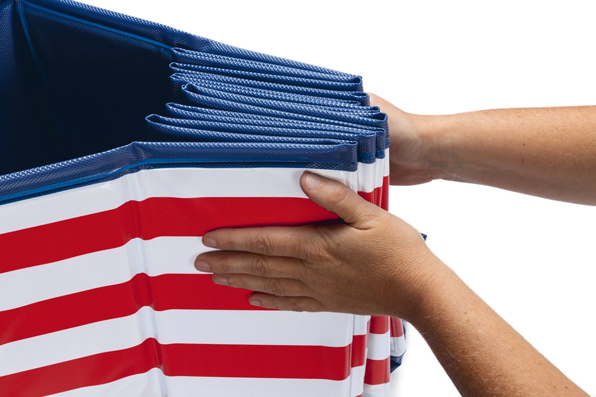 Beeztees Doggy Dip – Hondenzwembad – Rood/Wit – M – dia. 120×30 cm - Afbeelding 5