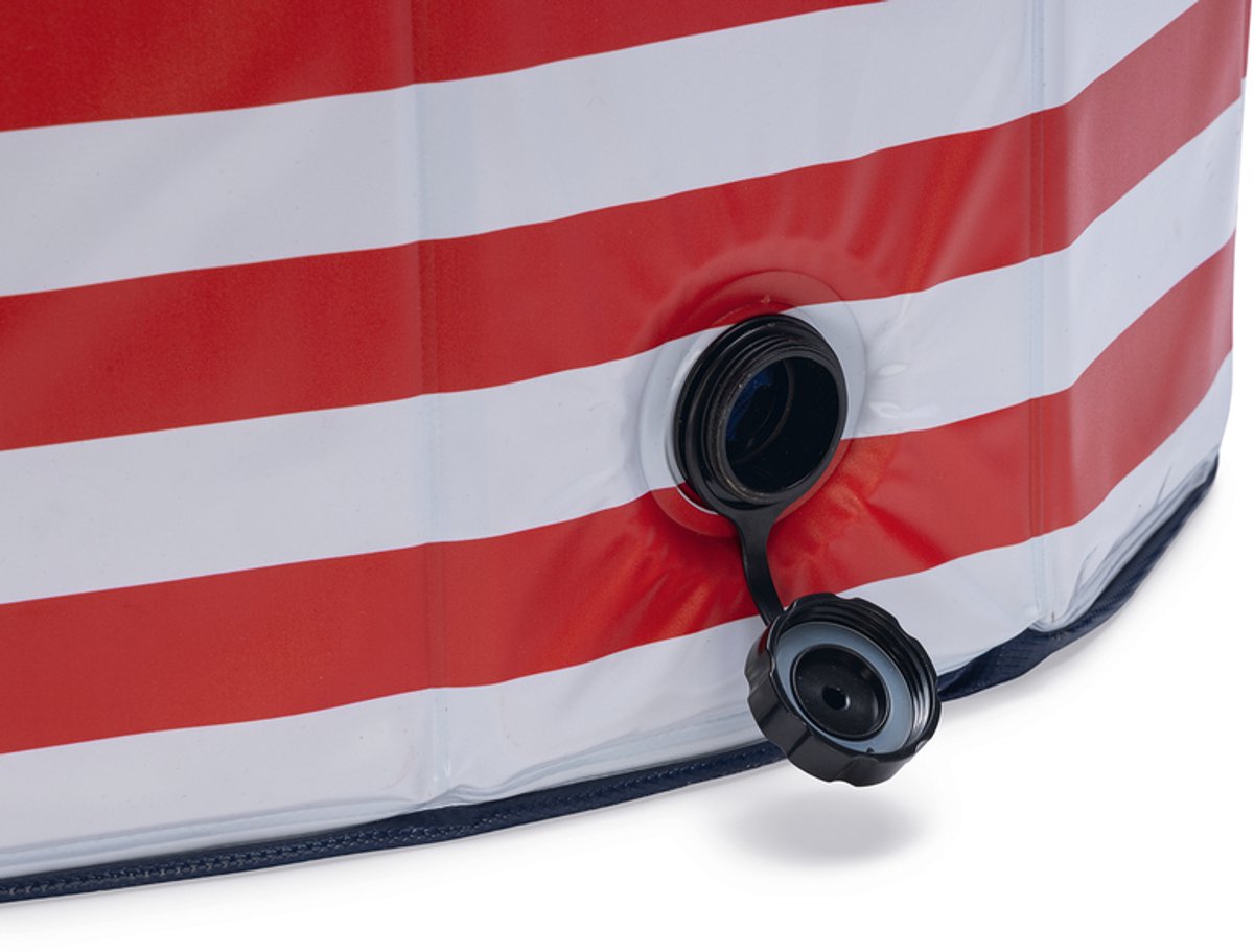 Beeztees Doggy Dip – Hondenzwembad – Rood/Wit – M – dia. 120×30 cm - Afbeelding 6