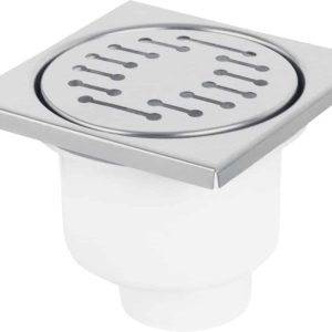 Differnz Basic – Doucheput onderuitlaat – Mat – 10 x 10 cm