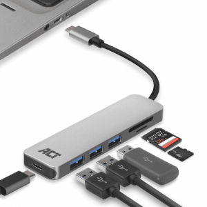 Act Act USB-C 4-FEVER USB HUB met Power Delivery