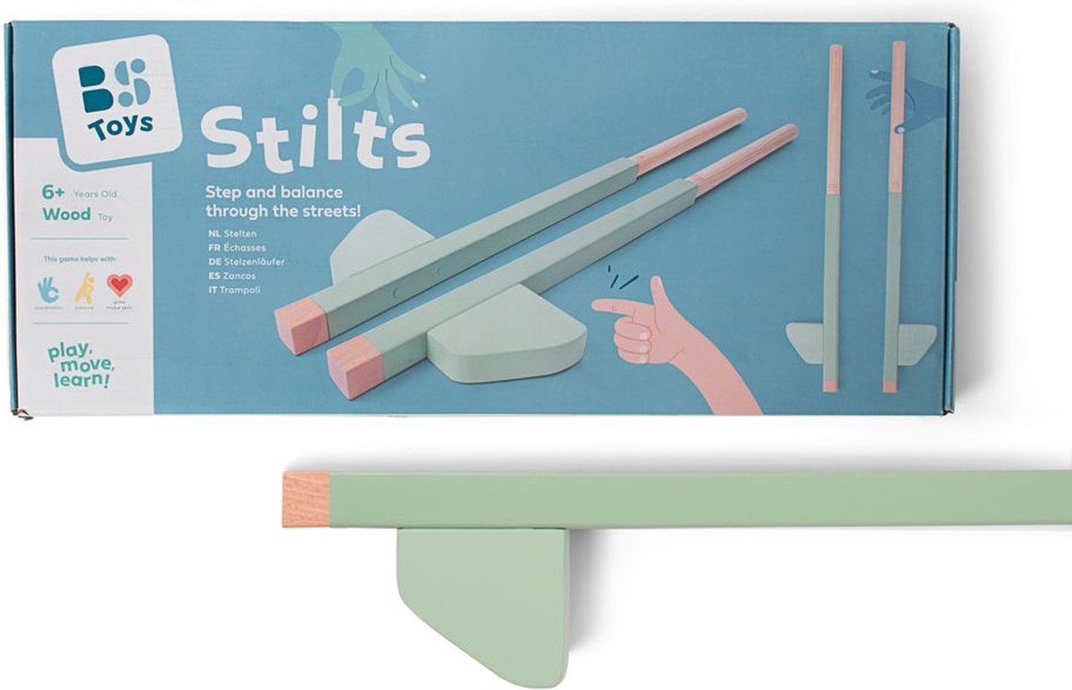 BS Toys Stelten Buitenspeelgoed voor kinderen – vanaf 6 jaar – Houten stelten – 110cm - Afbeelding 8