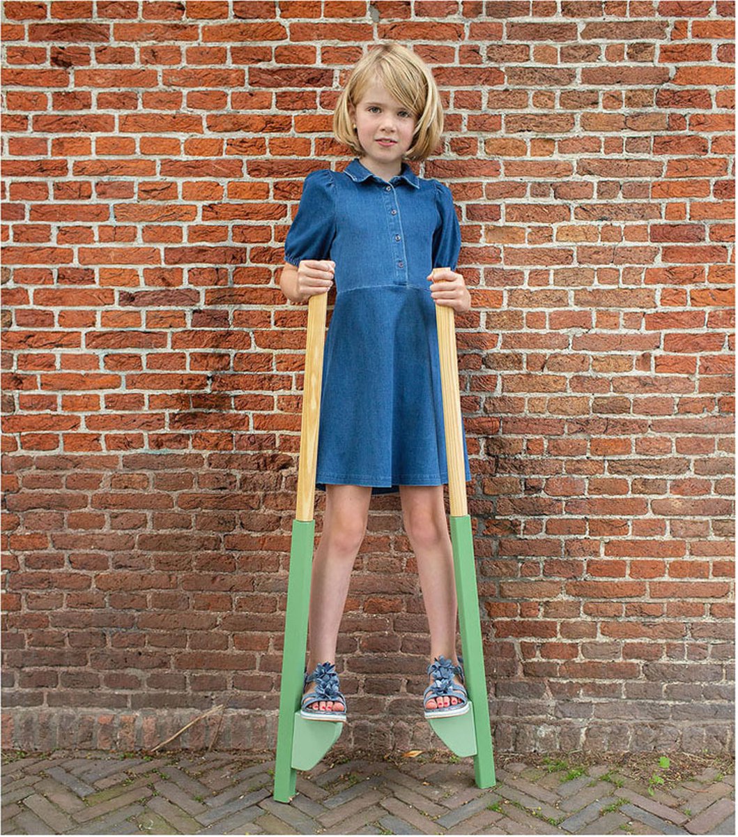 BS Toys Stelten Buitenspeelgoed voor kinderen – vanaf 6 jaar – Houten stelten – 110cm - Afbeelding 4