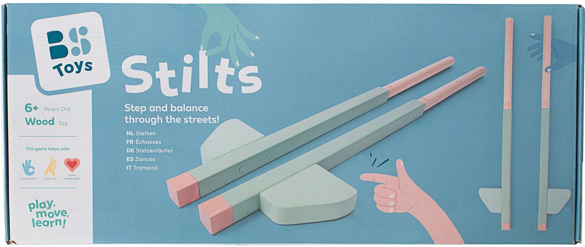 BS Toys Stelten Buitenspeelgoed voor kinderen – vanaf 6 jaar – Houten stelten – 110cm - Afbeelding 5