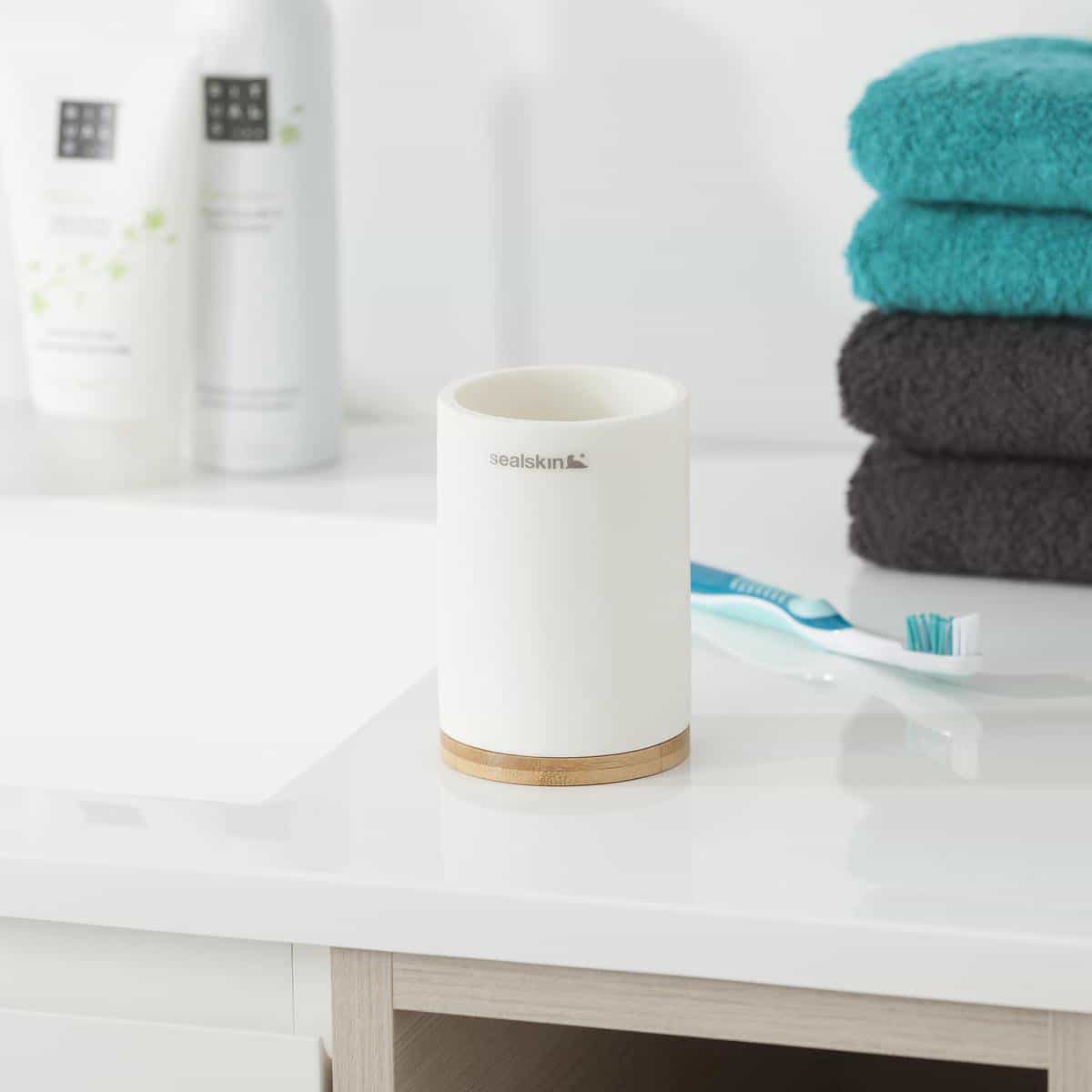 Sealskin Grace Tandenborstelbeker vrijstaand – Wit - Afbeelding 2
