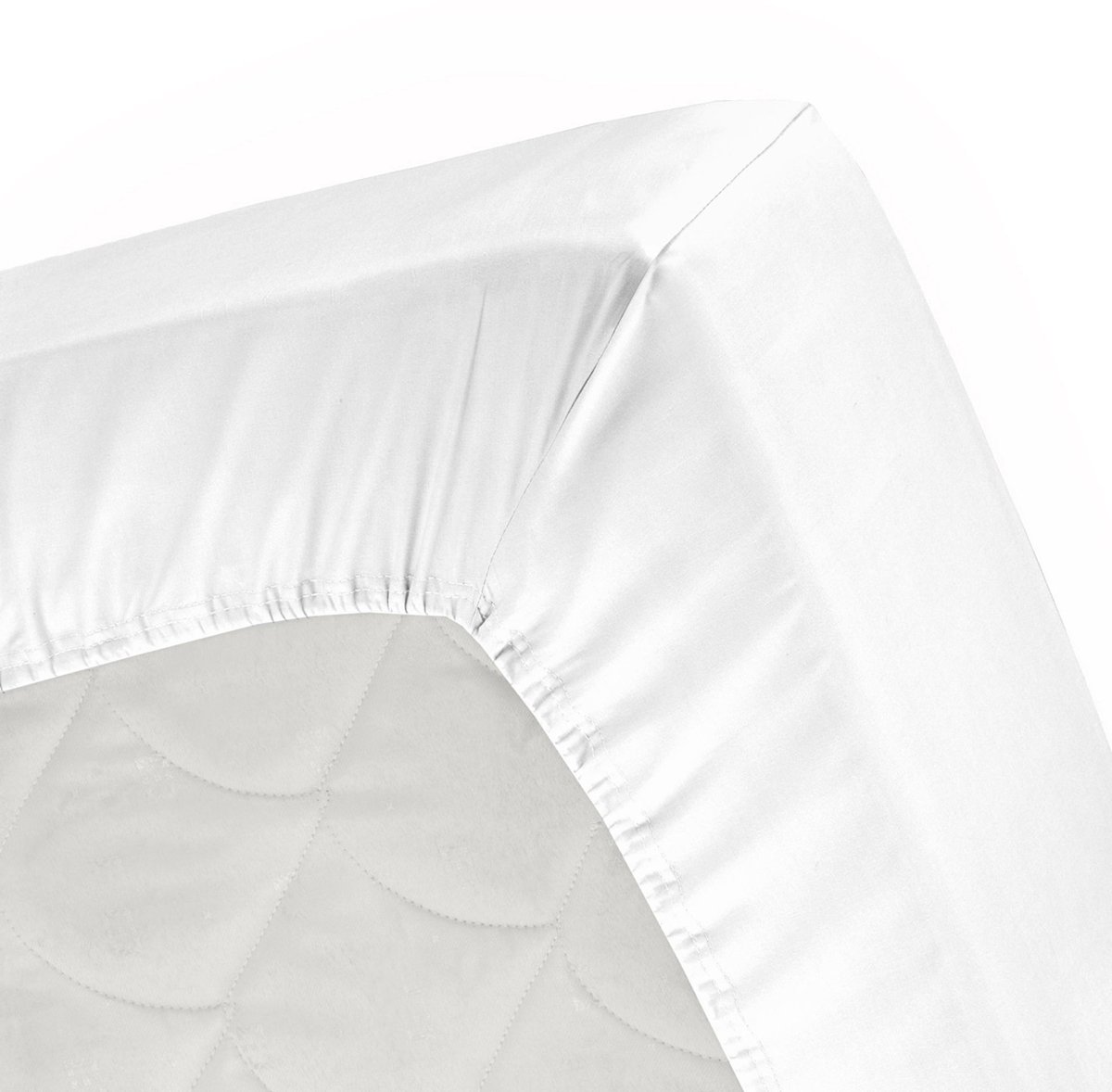 Cinderella – Weekend – Hoeslaken – Geschikt voor Boxspring – 100% Katoen – 90×210 cm – Tot 25 cm matrashoogte – Wit - Afbeelding 5