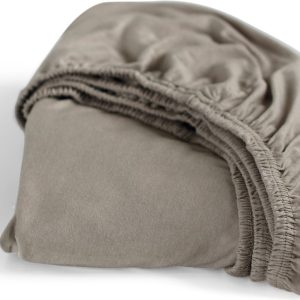 Cinderella – Hoeslaken (tot 25 cm) – Double Jersey – 70×200 – Taupe