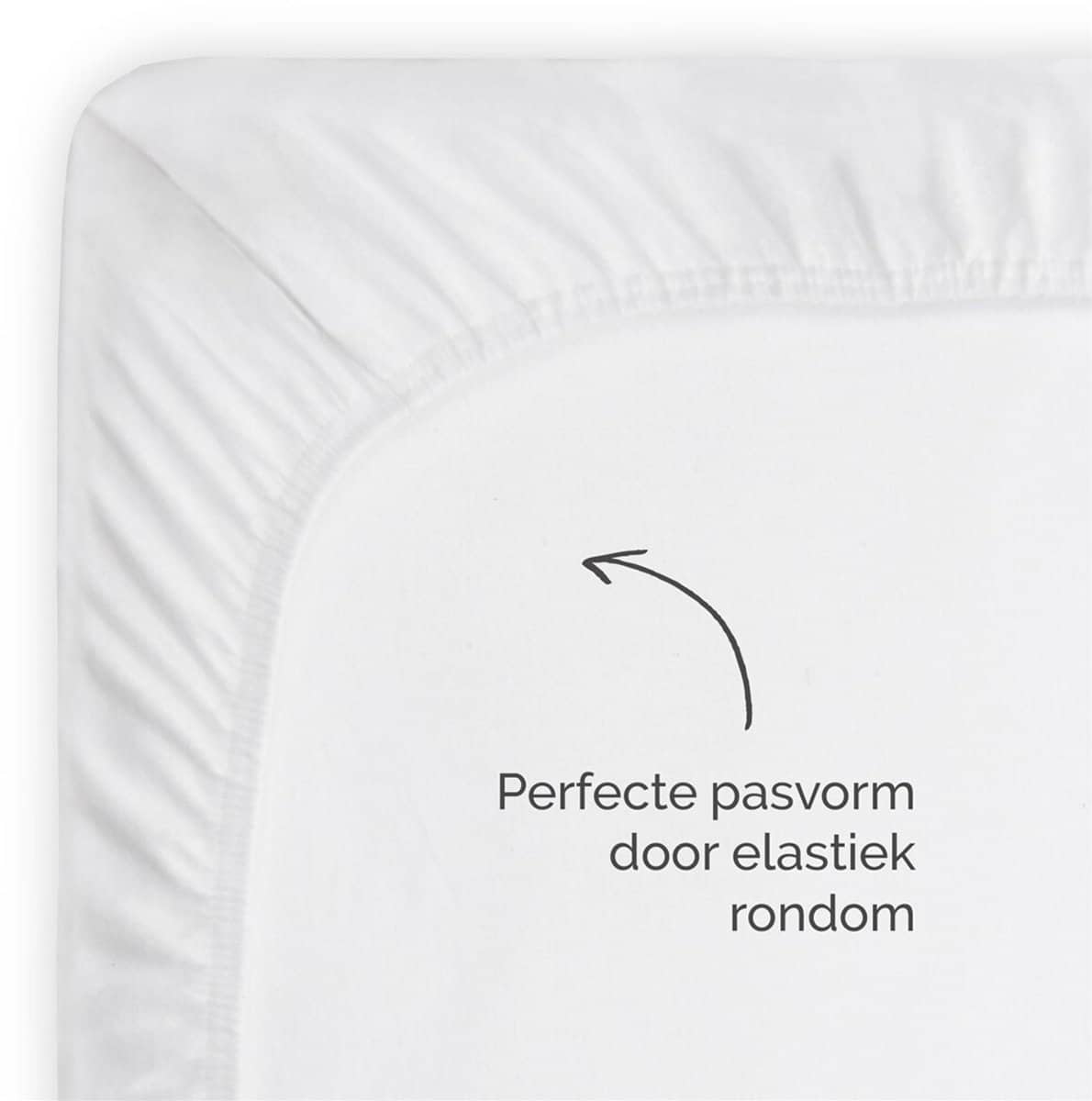 Byrklund Molton Hoeslaken – Molton 90×200 – 80% Katoen / 20% Polyester – Wit - Afbeelding 8