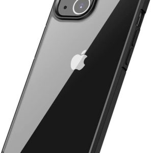 Hoesje Hybride Back Cover Transparant Zwart Geschikt voor Apple iPhone 14