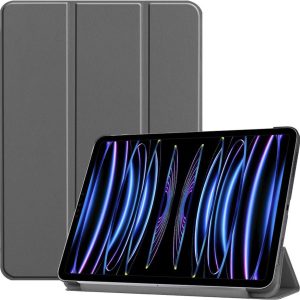 Just in Case Smart Tri-Fold kunstleer hoes voor iPad Pro 12.9 (2021) – grijs