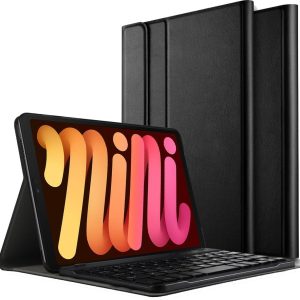 Just in Case Slimline Keyboard Cover QWERTY hoes voor iPad mini 6 – zwart