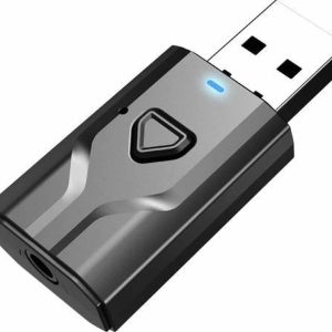2 in 1 USB Bluetooth 5.0 Zender en Ontvanger – Bereik tot 15 Meter – Draadloze Audio Adapter – Wireless Transmitter & Receiver voor TV / PC / Auto / Koptelefoon / Luidspreker