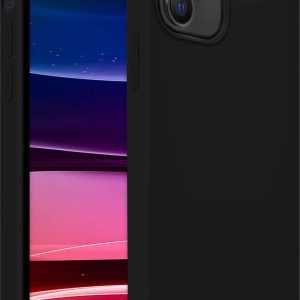 Coverzs Luxe Liquid Silicone case geschikt voor Apple iPhone 11 – beschermhoes – siliconen backcover – optimale bescherming – zwart