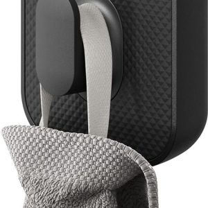 Tiger Carv – Handdoekhaak groot – Zonder boren met TigerFix (apart verkrijgbaar) – Zwart