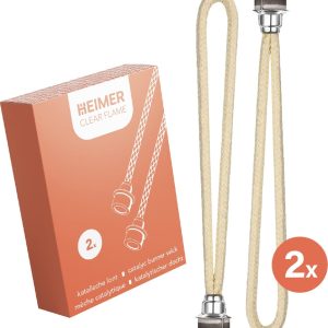 2x Brosmen Geurbrander lont met steentje – Olielamp – voor Lampe Berger – Ashleigh Burwood & Millefiori – 2 Stuks