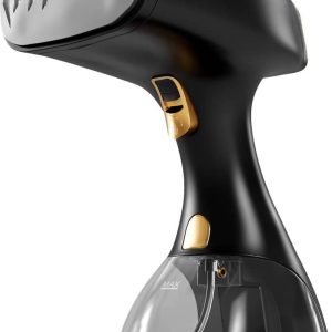 Airson kledingstomer handstomer Stoomapparaat kleding en meubilair – 300ml – Zwart