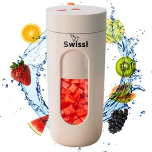 Swissl Blender To Go – Draadloze Smoothie Maker – Draagbare Mini Blender – Portable Juicer – Wit