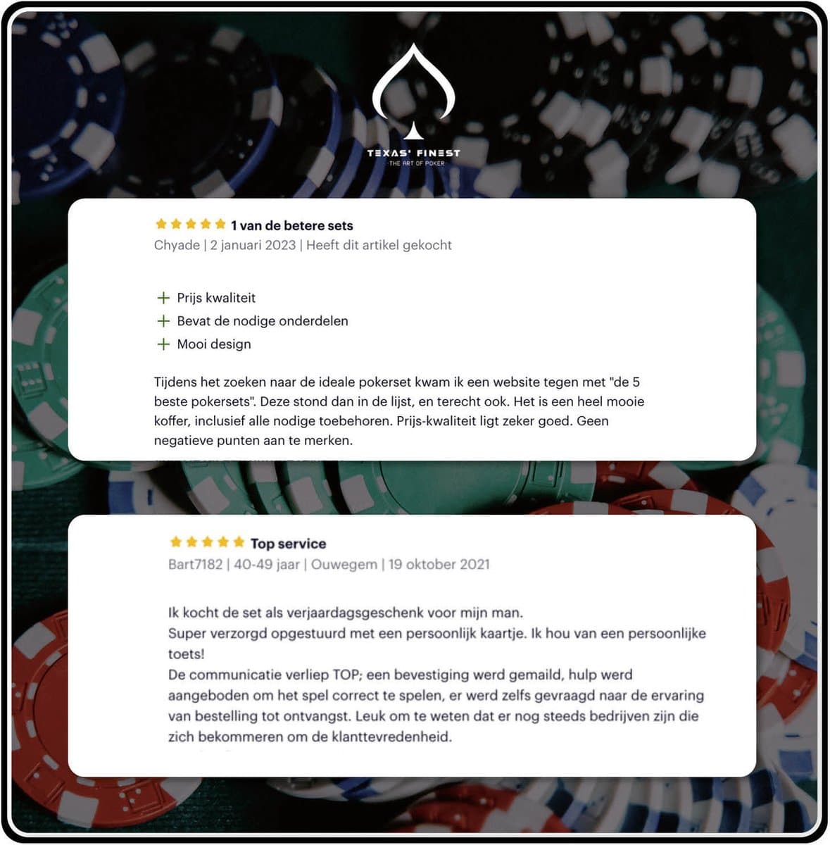 Texas’ Finest Matt Black Pokerset 300 Fiches – Casino Speelkaarten - Afbeelding 9