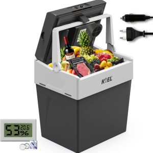 KOEL Boks 30 Koelbox Elektrisch 12V en 230 Volt voor Auto – Thermo-Elektrische Frigobox – Coolbox – 30 Liter