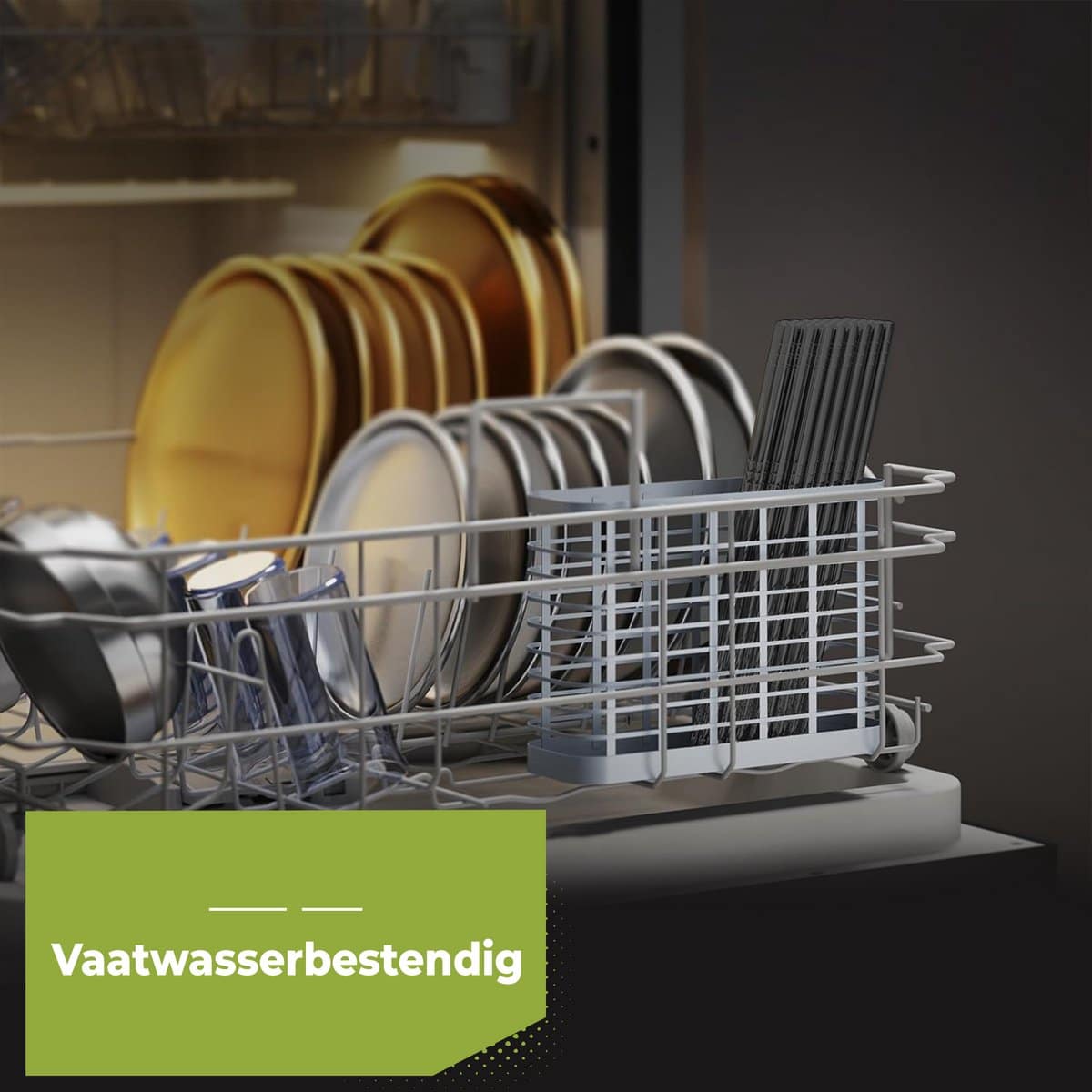 HI NATURE™ Luxe Chopsticks Set – Koreaanse Eetstokjes – Herbruikbaar en Vaatwasserbestendig – 5 Paar – Antislip – Metaal / RVS – Zwart - Afbeelding 7